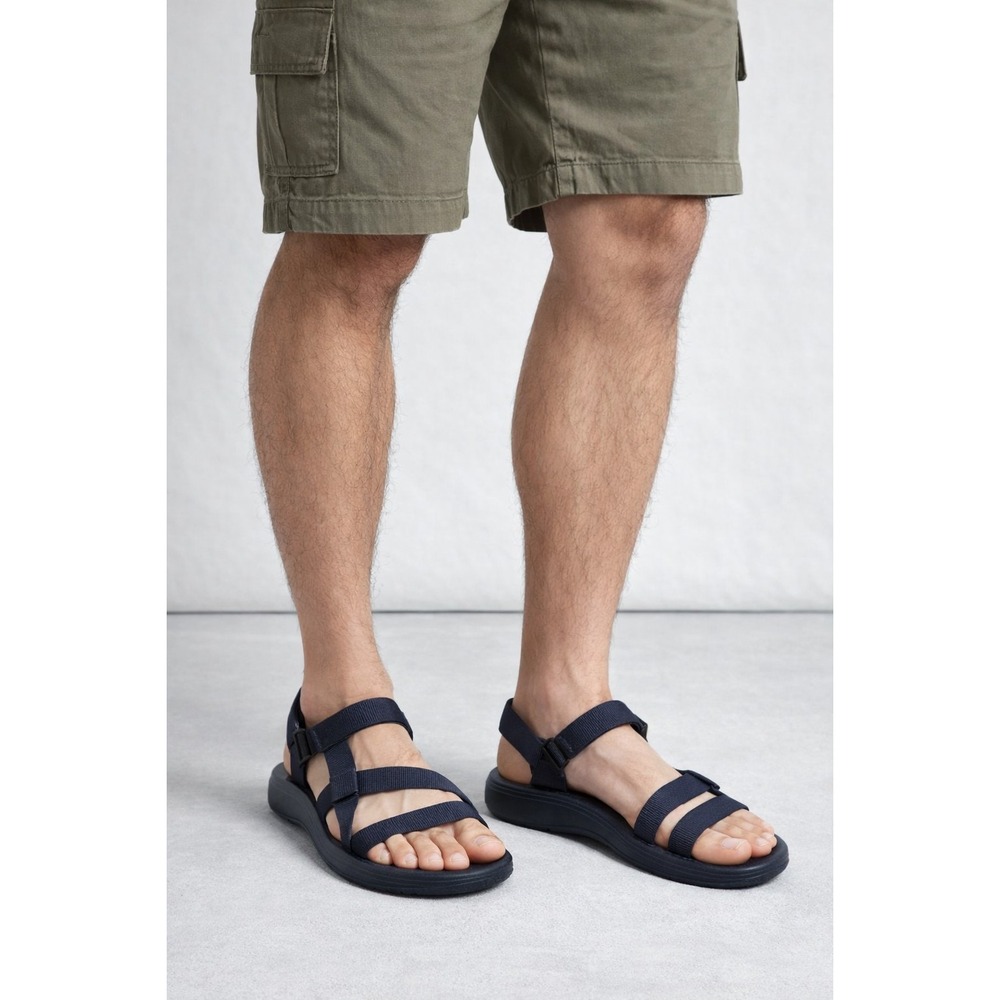 NWT Chaco Z Cloud Classic Sandals Solid Black Mens size 12‎ M/ EUR 45